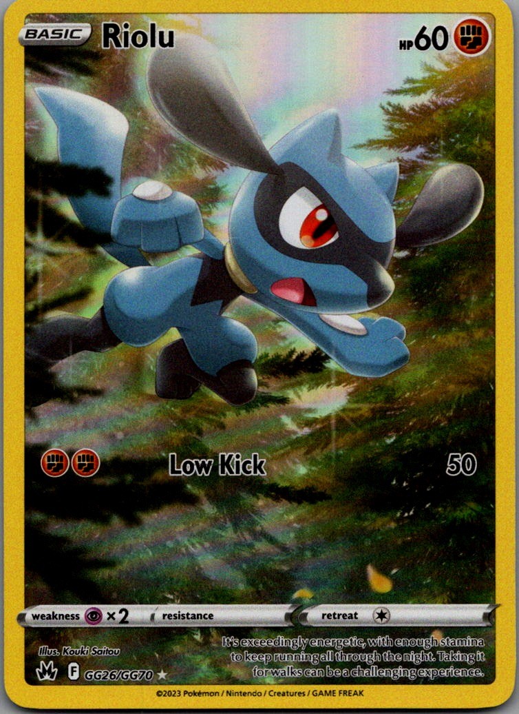 Riolu Ultra Rare Crown Zenith: Galarian Gallery GG26/GG70 NM