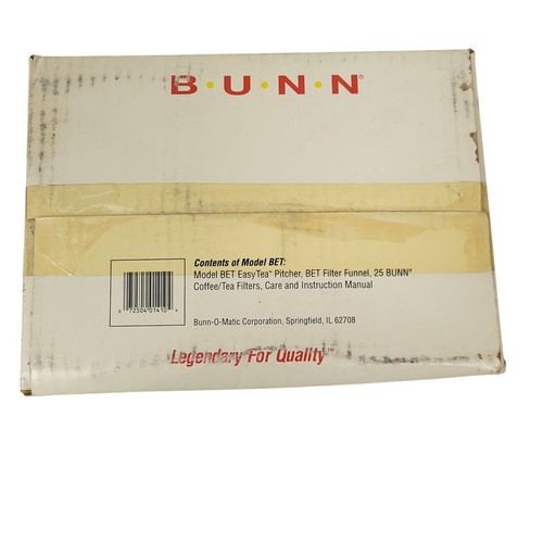 Bunn Easy Tea 3 qt caraffa in vetro per la preparazione della caraffa usata nella scatola, BET - Foto 18 di 18