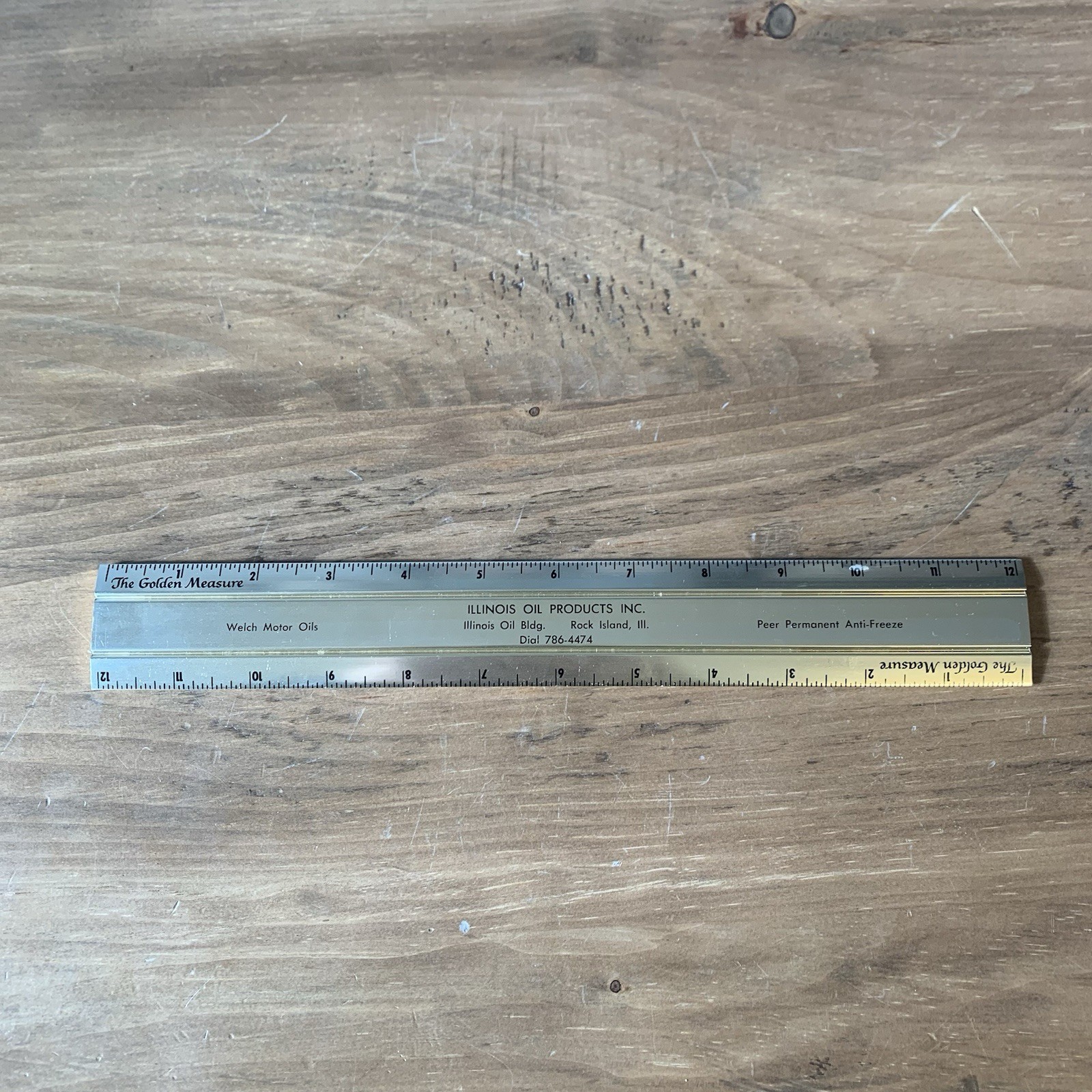 Products Inc. Metal 12" Ruler Oil Company