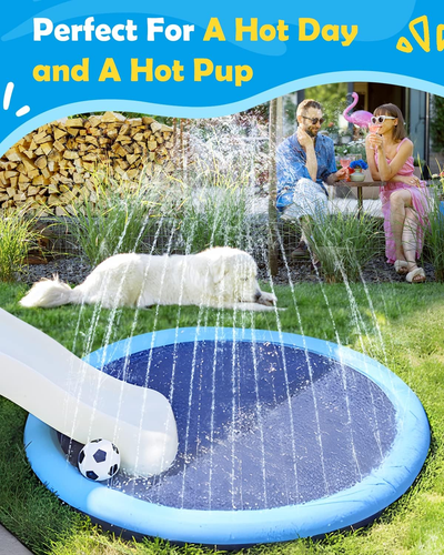 Tapete de juegos de agua para perros y ninos piscina antideslizante de jardin - Bild 7 von 12