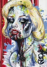 Scott Blair "Zombie Marilyn Monroe" Retired Mini Print SIGNED 5x7