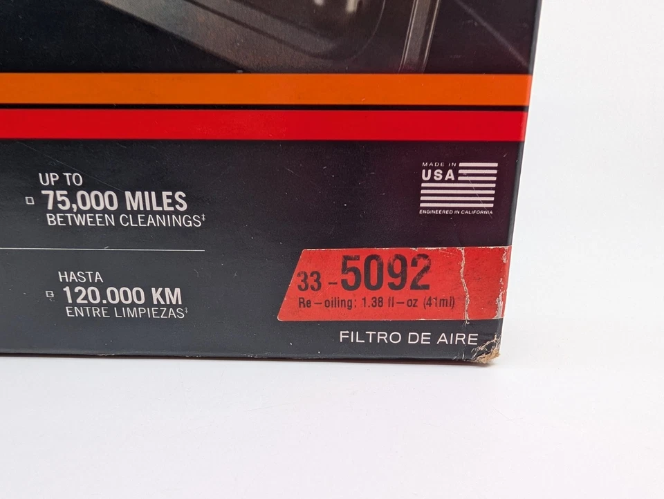 🔥Filtro de aire de admisión Drop-In K&N 33-5092 se adapta a: 19-21 Subaru WRX STi 2,5 L  Foto 2 de 4