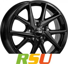 4x Oxxo Crow black 6x15" ET35 LK4 108 ML 67.1 Alufelgen 15 Zoll