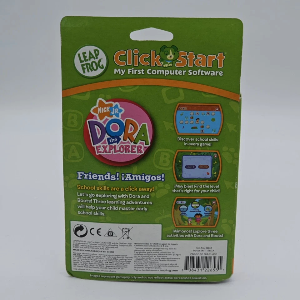 LeapFrog Click Start Dora the Explorer Friends! Amigos! Educational Game 3-6 YRS - Image 4 of 4