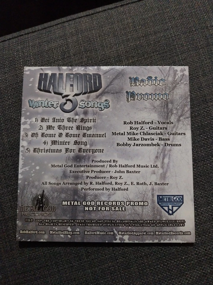 Halford Cd Promo France Winter Songs 5 Tracks - Bild 2 von 2