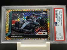 2025 Topps Chrome F1 - Kimi Antonelli Gold Checkered Flag RC /50 - PSA 10 POP 1