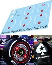 1/24 Decals Mancanti per Red Bull RB19 Las Vegas 2023 TB Decal TBD1178