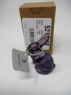 Fenton Violet Glass Bunny Figurine Purple Rabbit Easter Decor USA Box 2.75"