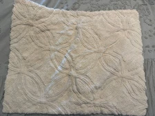 Mohawk Home Chenille Cream Standard Sham Boho Cottagecore Romantic Cotton