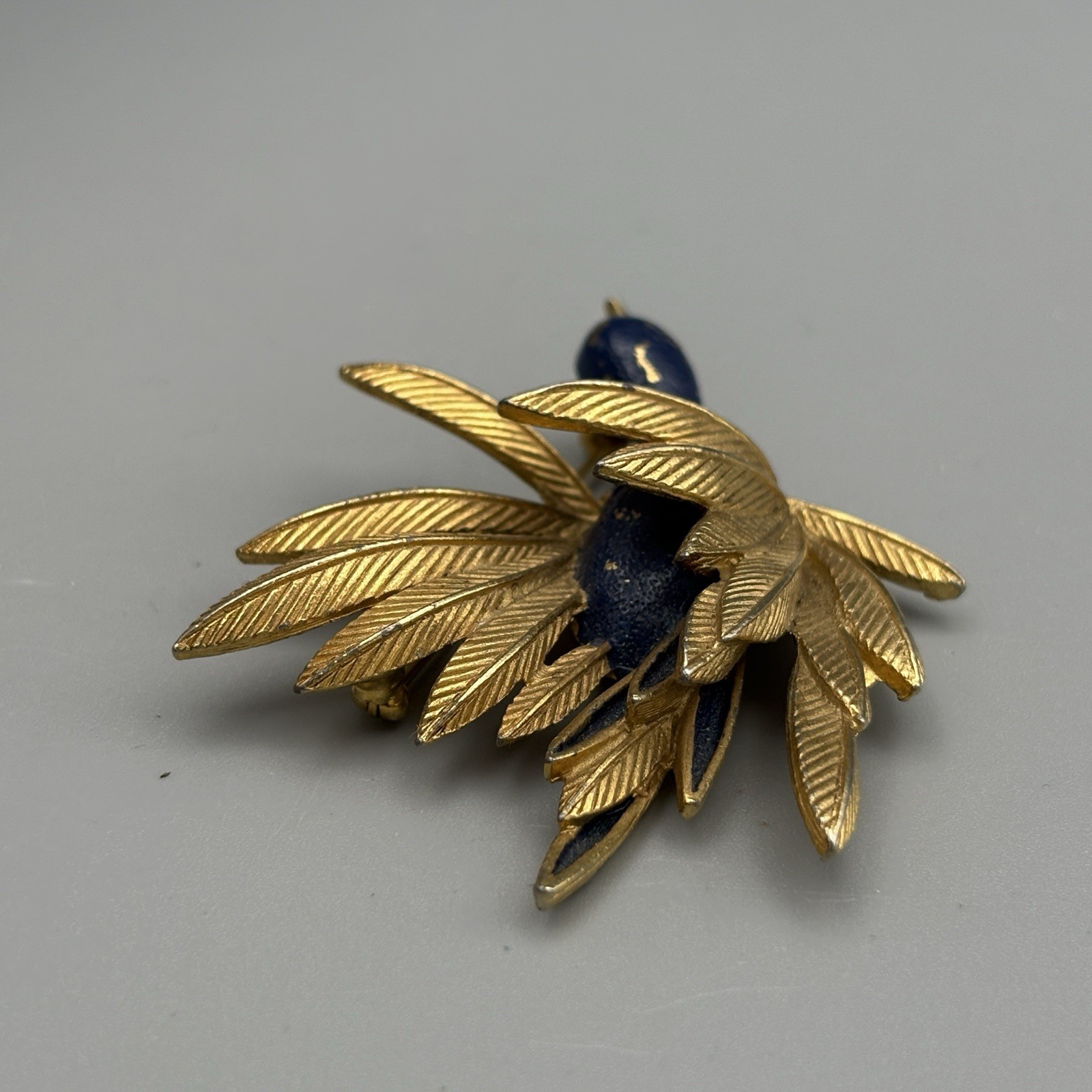 Large St Labre Signed Brooch Three Dimensional Bl… - image 3