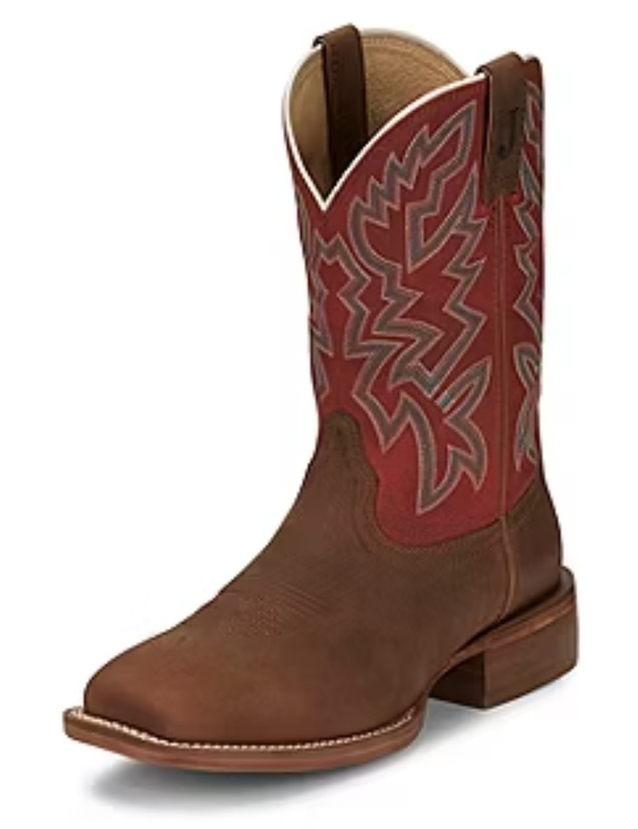 Size 10 square toe Justin boots NEW Justin 10 main image 3