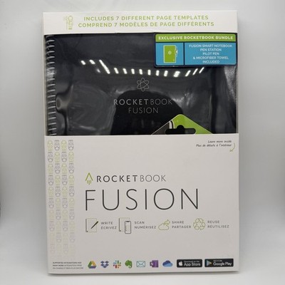 Rocket Book Fusion - Write, Scan, Reuse Reusable Notebook Rocketbook 2022