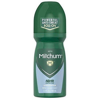 New Mitchum Invisible Anti-Perspirant & Deodorant Roll-On, Unscented 3.4 oz