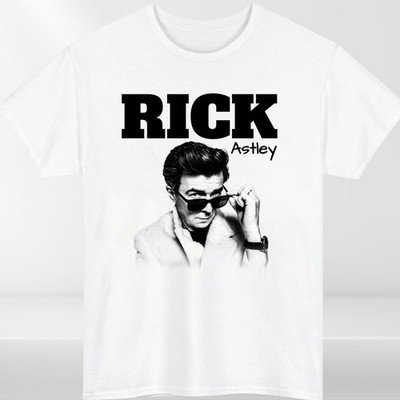 Rick Astley Hommage T-Shirt lustig UK Musik Ikone Legende 90er 80er Retro Tee