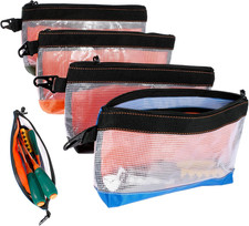 4Pcs Clear Tool Pouch Waterproof Oxford Cloth Small Tool Bag 27X16.5Cm Anti-Stat