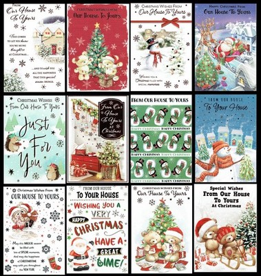 WEIHNACHTSKARTE VON UNSEREM HAUS ZU IHNEN Hochwertige WEIHNACHTSKARTEN Designwahl