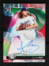 2020 Bowman's Best of Green Refractor 86/99 Dustin May #B20-DM Auto 12v9