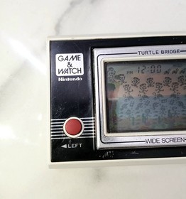 Nintendo Game & Watch Turtle Bridge TL-28 Wide Screen Game 1982 Rare