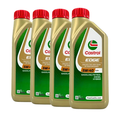 CASTROL Edge 5W-40 A3/B4 Huile Moteur, VW 505 00, BMW Longlife-01, 4x1 Litres - Photo 1/3