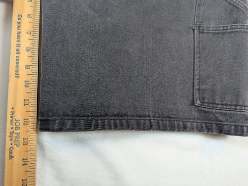 VTG US Polo Assn. Carpenter Jean Shorts Black Denim Men’s Size 40 - Picture 3 of 11