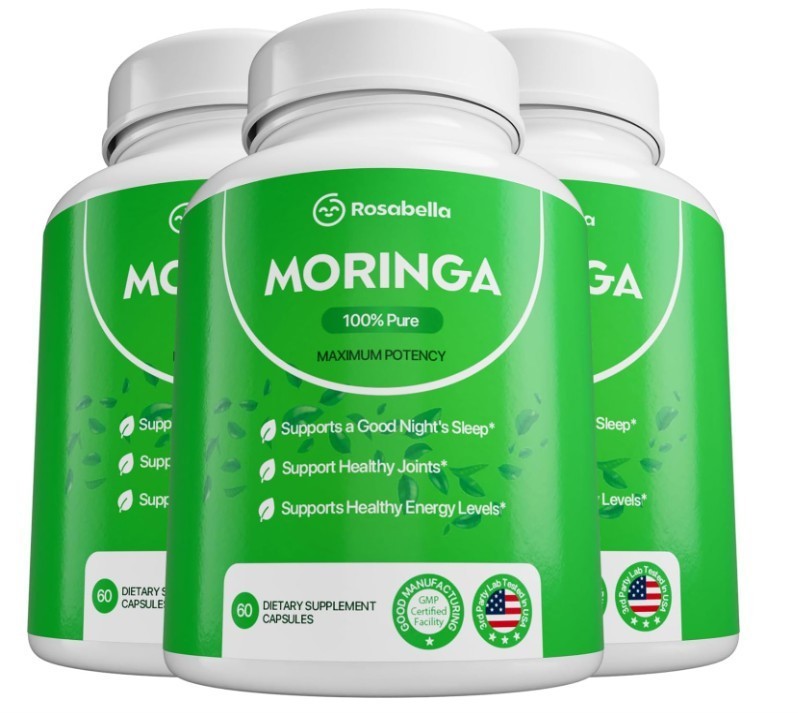 3Pack Moringa Capsules for Immune Support & Gut Health 180 Capsules