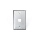 FOUR Leviton 1-Port Quickport Single Gang Wallplate Stainless Steel 43080-1S1 — photo 2