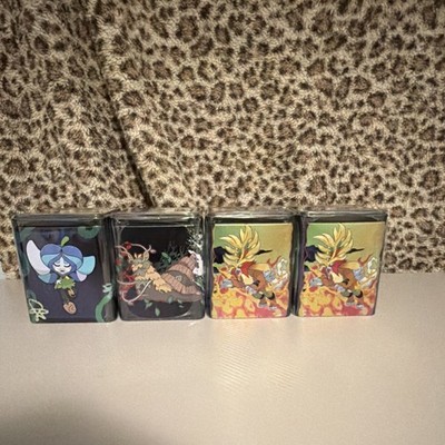 Pokémon Stack 'Em High! Collectible Card Game Tins Lot of 4 Leafeon Dragonite