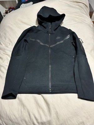 Nike Tech Fleece Hoodie Jacket - Black, Full Zip, Mens XS