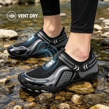 Quick-Dry Barefoot Aqua Socks, Men Water Shoes for Beach Swim Yoga Sports