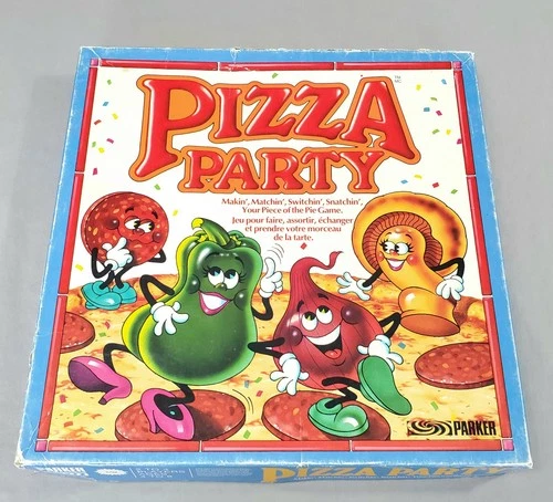 Vintage Pizza Party Board Game 1987 Parker Brothers Complete No Instructions