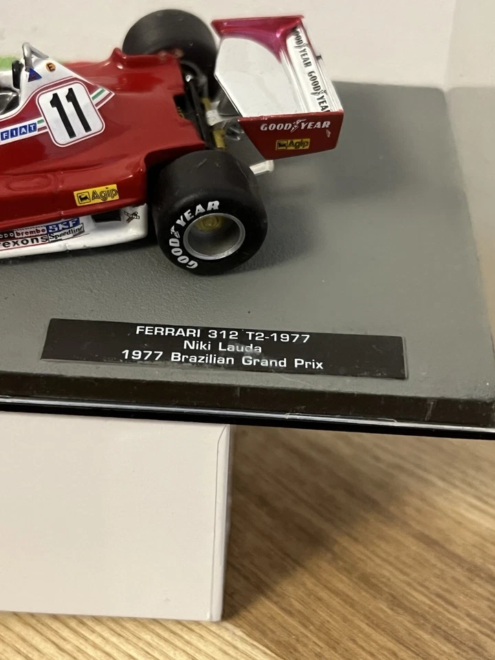 Ferrari 312 T2 Niki Lauda, GP de Brasil F1 1977, coche F1, modelo Altaya escala 1:43 Foto 2 de 2