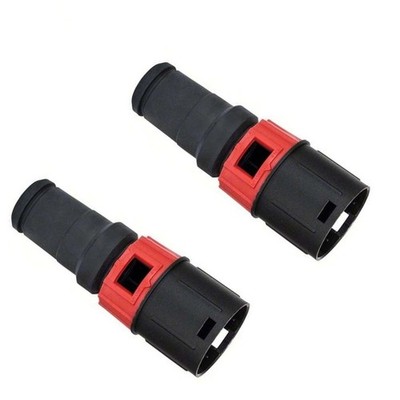 Vacuum Hose Adapter 1619PA7326 2pcs Black Plastic for Bosch GAS15PS GAS12-25PL
