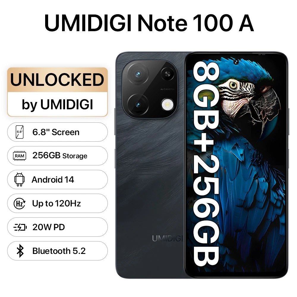 スマートフォン・携帯電話 UMIDIGI Note 100A 8GB/256GB