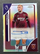 Jarrod Bowen 2026 Topps Chrome Premier League - Silver Refractor Auto West Ham
