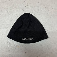 Columbia Omni-Heat Beanie Black Fleece Lined Reflective Winter Hat OS Unisex