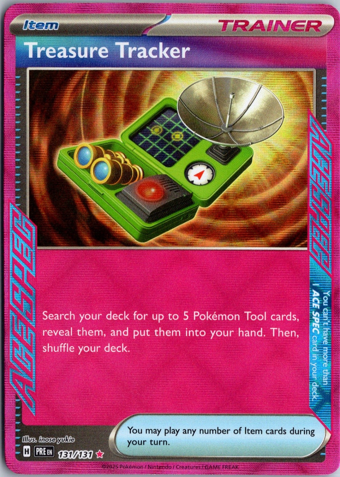 Treasure Tracker SV: Prismatic Evolutions 131/131 ACE SPEC Rare NM