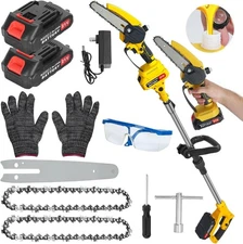 Cordless Pole Saw Cordless Pole Saw &Chainsaw 6-Inch Brushless Electric Pole Saw