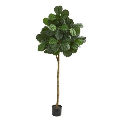Nearly Natural 6ft Fiddle leaf fig Artificial Tree in Green