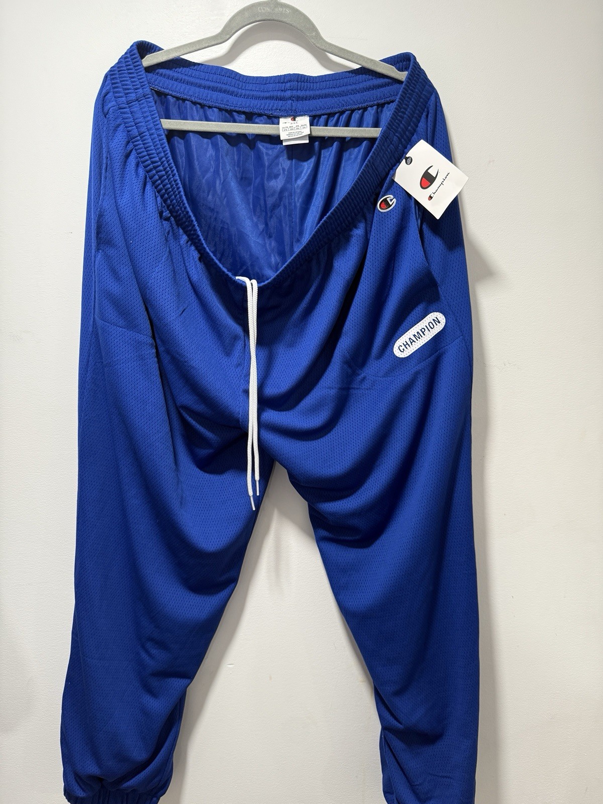 Champion Men’s Jogger Sweatpants Blue Mesh Athletic Pants 2XL NWT