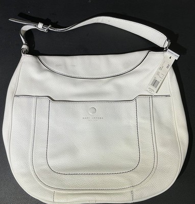 Marc Jacobs HoBo Bag White Porcelain Leather NWT