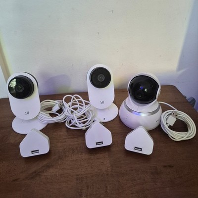 YI Home 1080p 3x Wifi CCTV Smart Home interne Überwachungskamera Dome kabelgebunden weiß