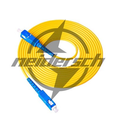 20M SC UPC to SC UPC Simplex 3.0mm PVC Single Mode Fiber Patch Cable Jumper