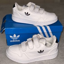 Adidas Originals NY 90 CF C Kids Sneakers   White/Black   Size 1.5   NEW