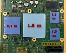 Nintendo Gamecube Thermal Pad GPU CPU SRAM Motherboard MOBO 1mm 1.5mm 2mm Depth