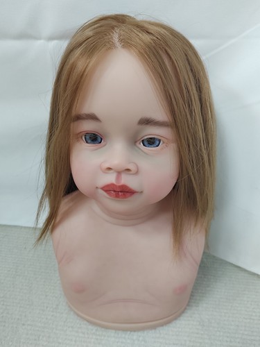 30in Toddler Girl Blonde Hair Painted Reborn Baby Doll Soft DIY Part Kit Dolls