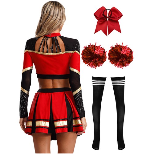 Women Suit Schoolgirl's Set Dance Outfit Halloween Adult Mock Neck Uniform - Bild 58 von 71