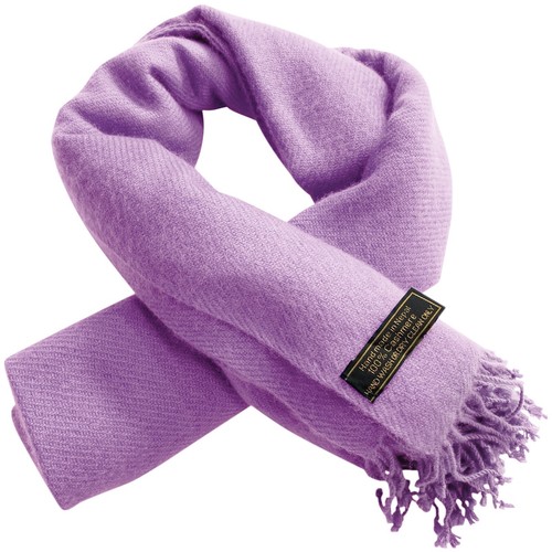 Lilac 100% Cashmere Shawl Pashmina Scarf Stole Hand Made in Nepal CJ Apparel NEW - Picture 10 of 12