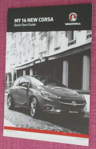 (2016 PRINT) VAUXHALL CORSA (2015 - 2019) OWNERS MANUAL - HANDBOOK INCLUDING VXR - Picture 8 of 12