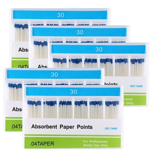 Dental Root Canal Endodontics Absorbent Paper Points Taper 0.04 15-40# Mixed - Picture 29 of 37