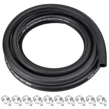 5/16 Inch ID Fuel Line Hose - 10FT Marine Grade Fuel Line with 10PCS Hose Clamps